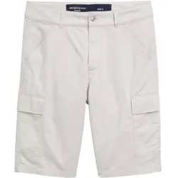 TOM TAILOR DENIM Herren Regular Cargo Shorts, grau, Uni, Gr. XXL