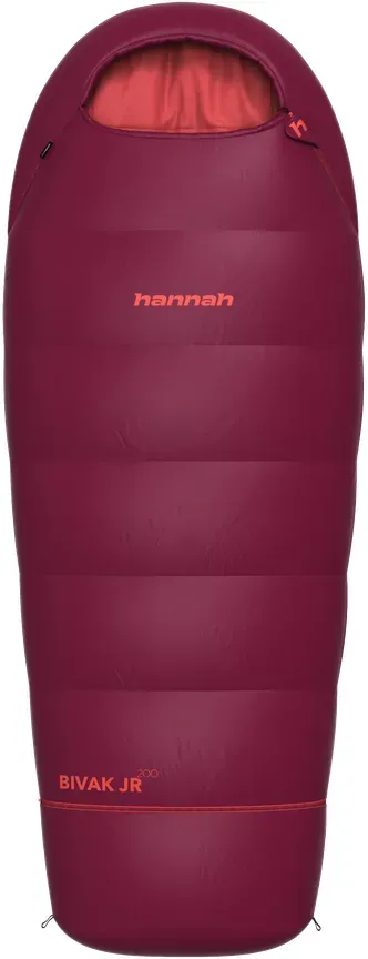 Kinderschlafsack Hannah Bivak Jr 200  rosa/weinfarbe