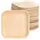 Wisefood Palmblatt Teller quadratisch 18 x 18 cm 25 St. Beige