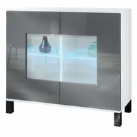 Vladon Kommode, Grau, 92.5x84.5x35 cm, Wohnzimmer, Kommoden & Sideboards,