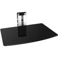 Ricoo HiFi Rack Regal Glas Phonoschrank Wandregal mit Kabelkanal