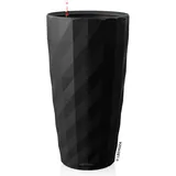 LECHUZA Diamante Premium 41 x 41 x 77 cm schwarz matt