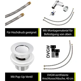 SANITOP-WINGENROTH Cori Waschtischarmatur Verchromt