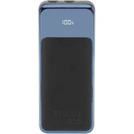 RivaCase® Rivacase, Powerbank 30000mAh 65W 4x USB-C/A & LCD Display, Schwarz
