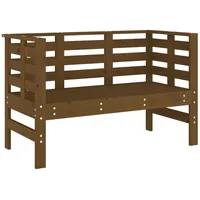 Furnicato Gartenbank Honigbraun 111,5x53x71 cm Massivholz Kiefer