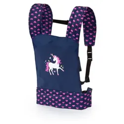 bayer Design Puppen-Tragegurtblau, mit Einhorn