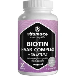 BIOTIN HAAR Vitamine Komplex hochdos.+Silizium Kps 90 St.