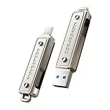 MOVE SPEED 256GB USB Stick – Dual-Laufwerk Typ C + USB 3.2 Stick mit 400 MB/s, Hochgeschwindigkeits Externe SSD Kompatibel mit Thunderbolt 4 für iPhone16 Serie, Android Phone, MacBook/Pro/Air und mehr