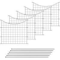 VERDOBA Teichzaun Gartenzaun Komplettset - Gartenzaun Metall 5 Zaunelemente - Zaun für den Garten, Gitterzaun Set Unterbogen Zaun Garten - Zaun für Hunde (5X Unterbogen, Anthrazit - RAL 7016)