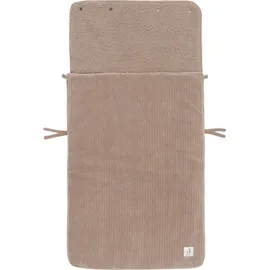 jollein Mini-Fußsack, Cloudy Rib Milky Coffee