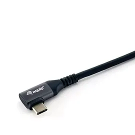 Equip 128892 USB 2.0 C auf C 90° abgewinkeltes Kabel 2m Schwarz
