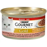 Gourmet - Gold Delights in Sauce mit Purina -Lachs 85 Gramm