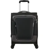 American Tourister Pulsonic Spinner 55 cm mit Dehnfalte asphalt black