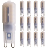 Chao Zan G9 LED Lampen,AC 220V 5W 450 lm G9 LED 2835SMD Lampe 3000k warmweiß Licht ,Energiesparlampen G9 LED Leuchtmittel Ersatz G9 Halogenlampe, 360° Abstrahlwinkel 12er Pack (G9-5W-22LED)