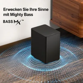 ultimea 5.1 Surround Soundbar, 3D Sound System, Soundbar für TV Geräte, mit Subwoofer und Rear-Lautsprechern, Surround, Bass Einstellbare Heimkino - Schwarz