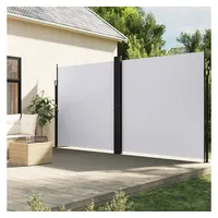 vidaXL Seitenmarkise Ausziehbar Weiß 220x1200 cm
