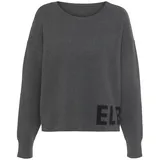 ELBSAND Strickpullover aus hochwertigem Strick mit eingestricktem Logo, Loungewear Elbsand