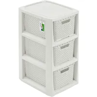 BranQ - Home essential Regal in Rattan Design, Kunststoff