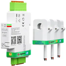 Nous D4Z Smart DIN Energiezähler, Smarte Energieüberwachung, Zigbee 120A