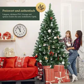 salcar Künstlicher Weihnachtsbaum mit Schnee Tannenbaum für Weihnachten – Grün