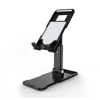 KIKI Verstellbare Tablet Halter, Faltbarer Tabletständer Handy Ständer Tablet-Ständer schwarz