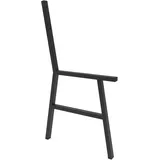 HEVVA Bankgestell, Bankbeine, Sitzbank, Stuhl Esstisch, Sitzecke Metall DIY, Gestell Gartenbank (Schwarz)