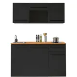 Stella Trading Küchenzeile JAZZ 160 cm schwarz