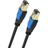 Oehlbach RJ45 Netzwerkkabel, Patchkabel CAT 8.1 7.50m Schwarz 1St.
