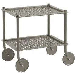 Muuto - Flow Outdoor Beistellwagen, 2 Etagen, taupe