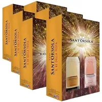 Sant'Orsola Prosecco D.O.C. Millesimato + Prosecco D.O.C. Rosè Schaumwein in Geschenkbox (2 x 0.75 l) (Packung mit 3)
