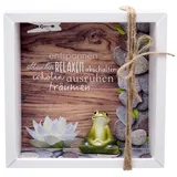 ZauberDeko Geldgeschenk Verpackung Wellness Entspannung Massage Yoga Frosch Gutschein Energiefrosch Geschenk