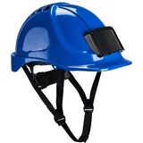 Portwest PB55 Vented Hard Hat Helmet with Badge ID Colour=Blue