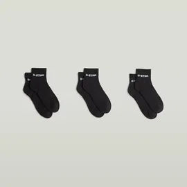 G-Star GROVE Sneakersocken 3er Pack Schwarz 44-47