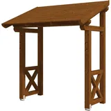 SKANHOLZ Vordach Paderborn 4 242 x 156 cm nussbaum