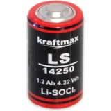 kraftmax Lithium-Batterie LS14250, 1/2 AA