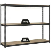 Proregal Schwerlastregal Metall 150x150x45cm Anthrazit