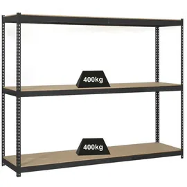 Proregal Schwerlastregal Metall 150x150x45cm Anthrazit