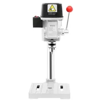 Mini Tischbohrmaschine - 5158A - 340W Säulenbohrmaschine - 3 Gänge 0–16000 U/min - 1–10 mm Bohrfutter - 25 mm Bohrtiefe - Gusseisen-Stahlfuß...