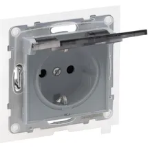 Legrand Klappdeckelsteckdose 16 A 250 V Grau