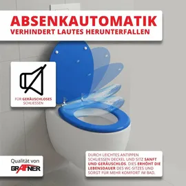 Grafner WC Sitz mit Absenkautomatik Motiv Blue Whirl