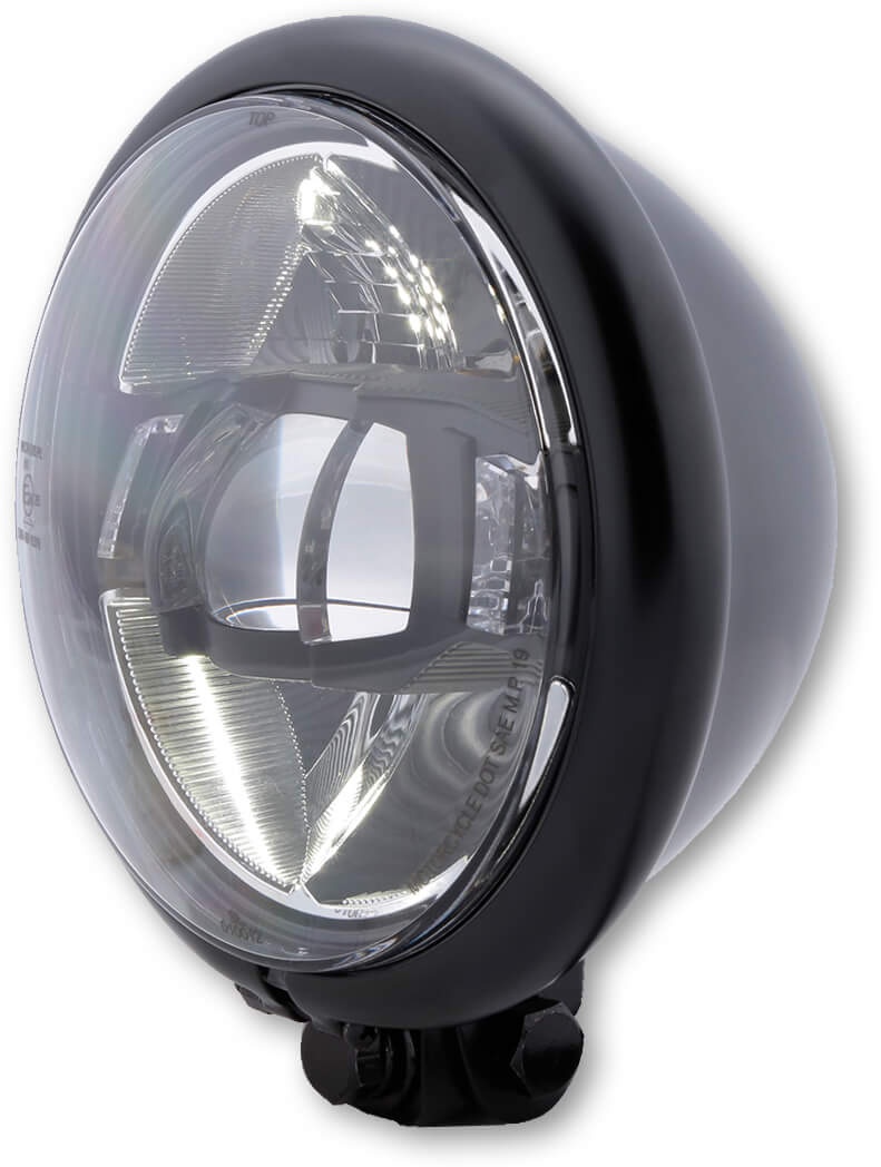 HIGHSIDER BATES STIJL TYPE 10 5 3/4 inch LED koplamp, zwart
