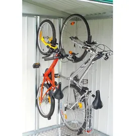 Biohort Fahrradhalter bikeMax für Gartenhaus Europa 2 Stk. Silber