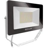 ESYLUX LED Strahler Metall 50 W, 4000 K, schwenkbar, inkl. Bewegungsmelder, weiß