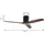 LUCANDE Vindur 132 cm Deckenventilator Schwarz