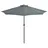 vidaXL Balkon-Sonnenschirm 270 x 135 cm anthrazit halbrund