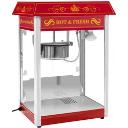 Popcornmaschine - 1500 W - 5 kg/h - Retro-Design - rot - Royal Catering RCPS-16.3