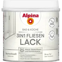 Alpina Bad & Küche Fliesenlack Weiß seidenmatt 0,5 l