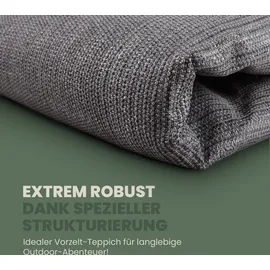 BestLivings Vorzeltteppich 300x600 cm – Camping Matte mit Ösen, Outdoor Teppich inkl. 12 Kunststoff Heringe & Tragetasche, Markisenteppich
