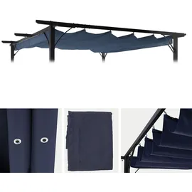 Proregal Ersatzdach für Pavillon 3,5x3,5 m 370 x 1 x 300 cm Blau