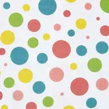 Homescapes Baumwollstoff, Meterware Polka Dots bunt, 150 cm,